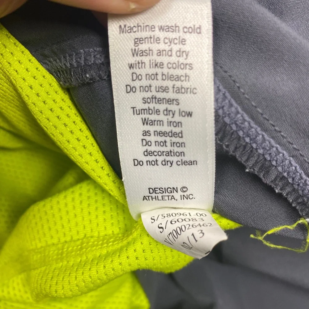 Athleta Skort Womens‎ XS Gray Pleated Back Tennis Golf Athletic Skirt Lined